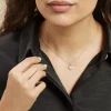 Collier Or Jaune Davie Oxyde De Zirconium