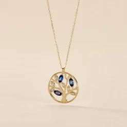 Collier Or Jaune Elsebein Saphirs