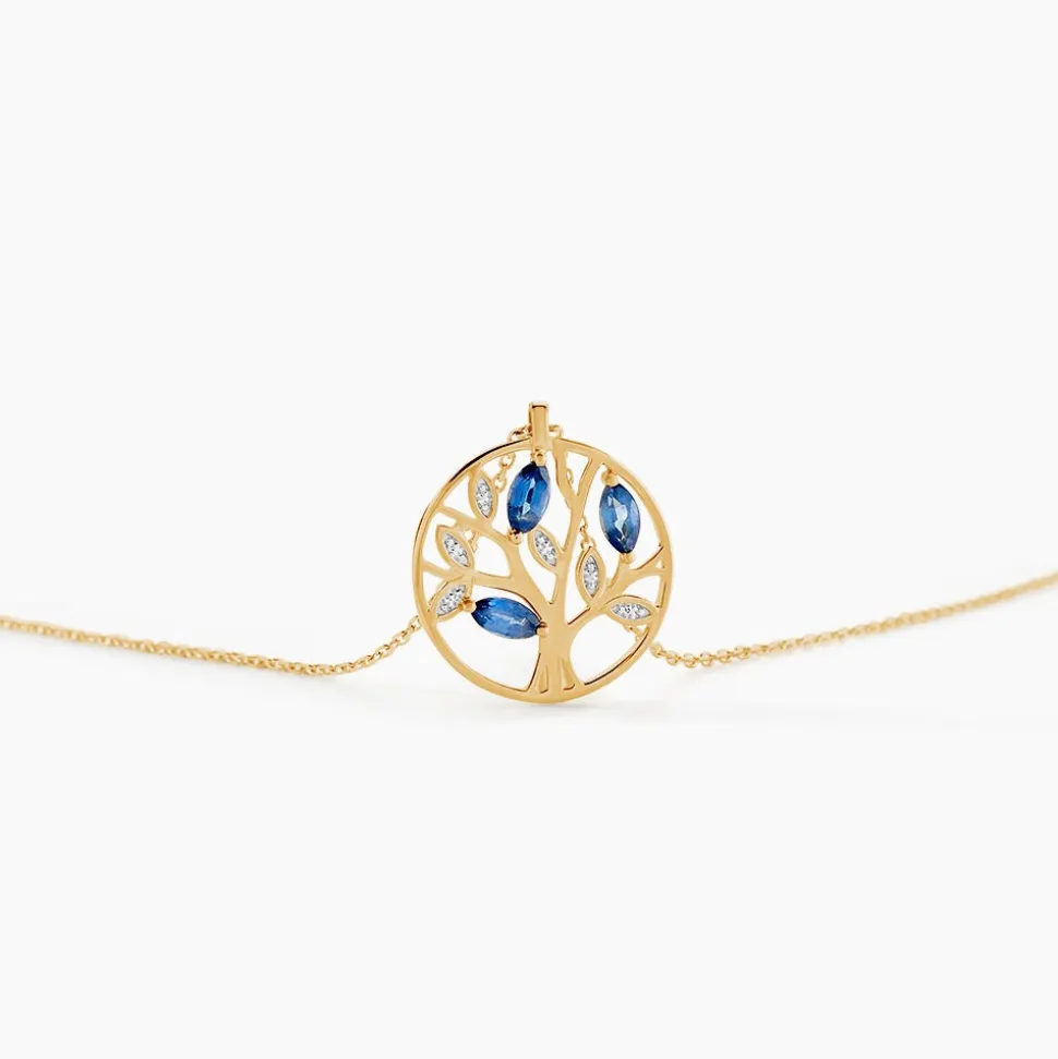 Collier Or Jaune Elsebein Saphirs