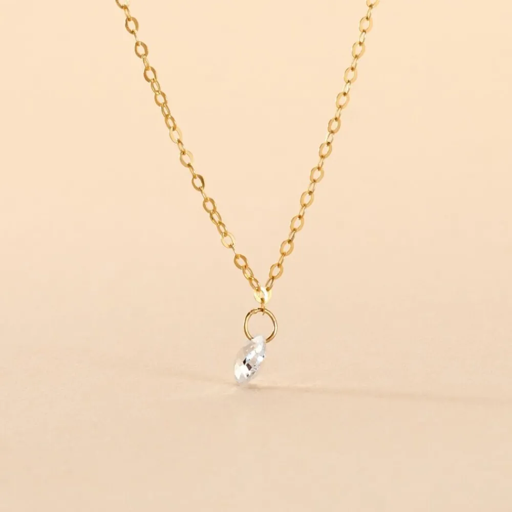 Collier Or Jaune Emilee Oxyde De Zirconium|Marc Orian