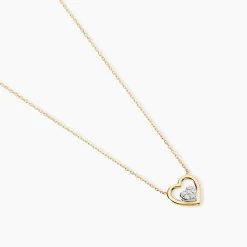 Collier Or Jaune Lenaick Oxyde De Zirconium