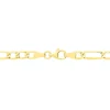 Collier Or Jaune Maille Alternée 1/3