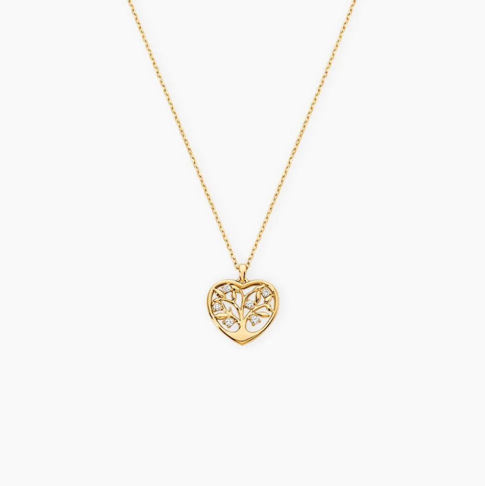 Collier Or Jaune Shantelle Oxyde De Zirconium