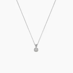 Collier Orphee Or Blanc Diamant