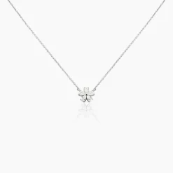 Collier Oskari Argent Blanc Oxyde De Zirconium