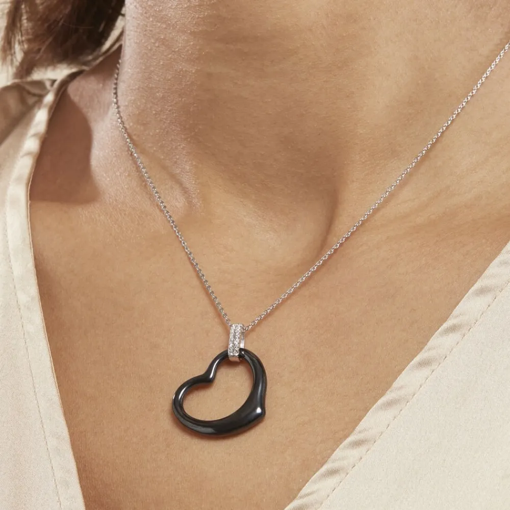 Collier Pam Argent Blanc Céramique Et Oxyde De Zirconium|Marc Orian Outlet
