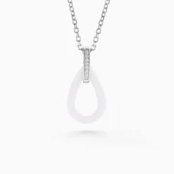 Collier Peer Argent Blanc Oxyde De Zirconium|Marc Orian