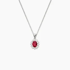 Collier Perez 2 Argent Blanc Oxyde De Zirconium