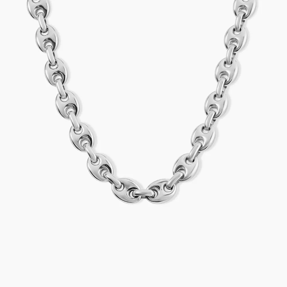 Collier Chabane Acier Blanc|PHEBUS HIM Discount