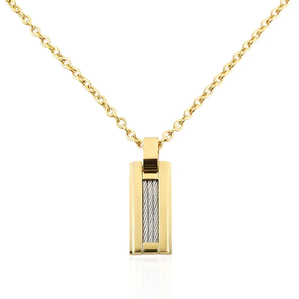 Collier Classique Acier Jaune|PHEBUS HIM Best