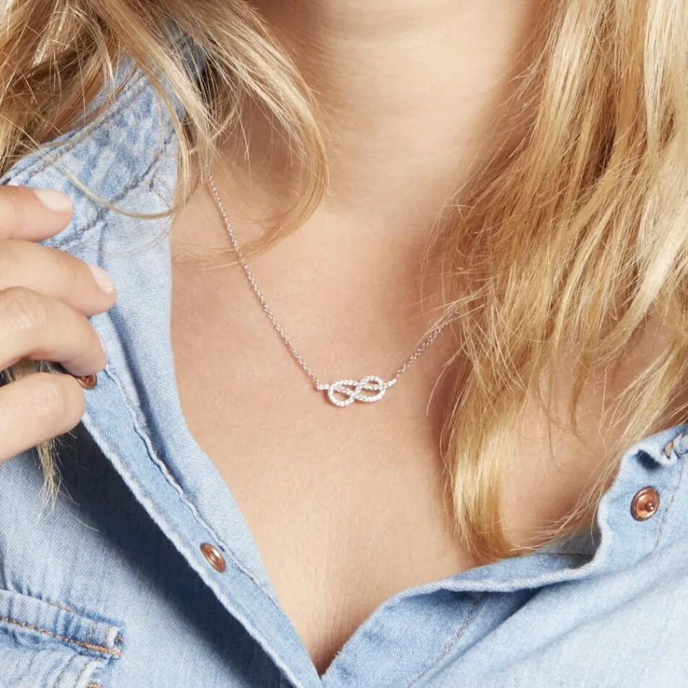 Collier Phenicia Argent Blanc Oxyde De Zirconium|Marc Orian Clearance