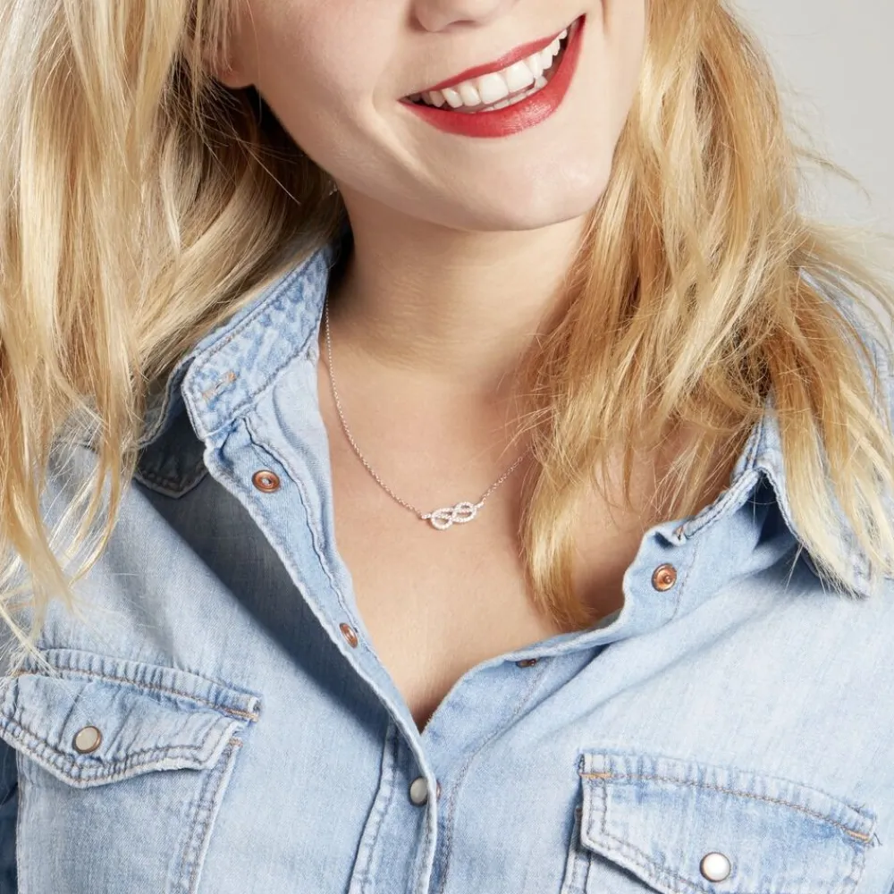 Collier Phenicia Argent Blanc Oxyde De Zirconium|Marc Orian Clearance