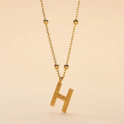 Collier Plaqué Or Jaune Lettra|Marc Orian Best