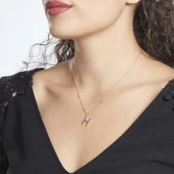 Collier Plaqué Or Jaune Lettra|Marc Orian Best