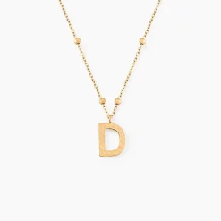 Collier Plaqué Or Jaune Lettra|Marc Orian Online