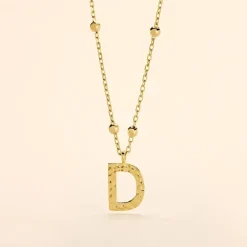 Collier Plaqué Or Jaune Lettra|Marc Orian Online
