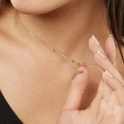 Collier Plaqué Or Jaune Lettra|Marc Orian Sale