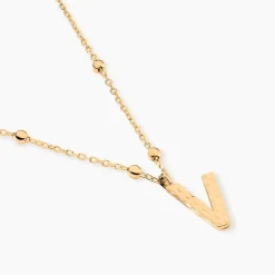 Collier Plaqué Or Jaune Lettra|Marc Orian