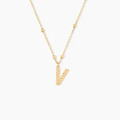 Collier Plaqué Or Jaune Lettra|Marc Orian