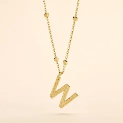 Collier Plaqué Or Jaune Lettra|Marc Orian Sale