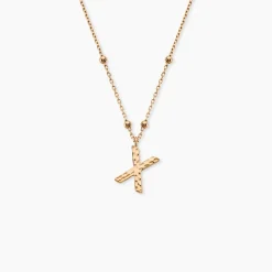 Collier Plaqué Or Jaune Lettra|Marc Orian