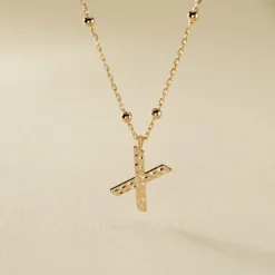 Collier Plaqué Or Jaune Lettra|Marc Orian