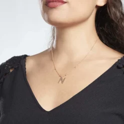 Collier Plaqué Or Jaune Lettra|Marc Orian