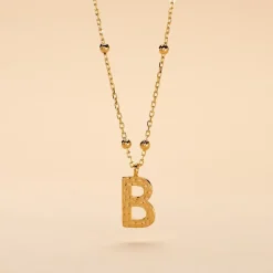 Collier Plaqué Or Jaune Lettra|Marc Orian Online