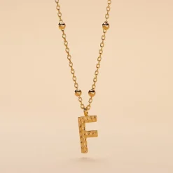 Collier Plaqué Or Jaune Lettra|Marc Orian Sale