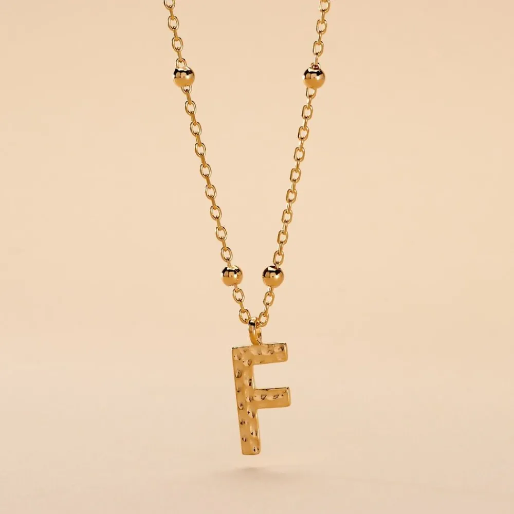 Collier Plaqué Or Jaune Lettra|Marc Orian Sale