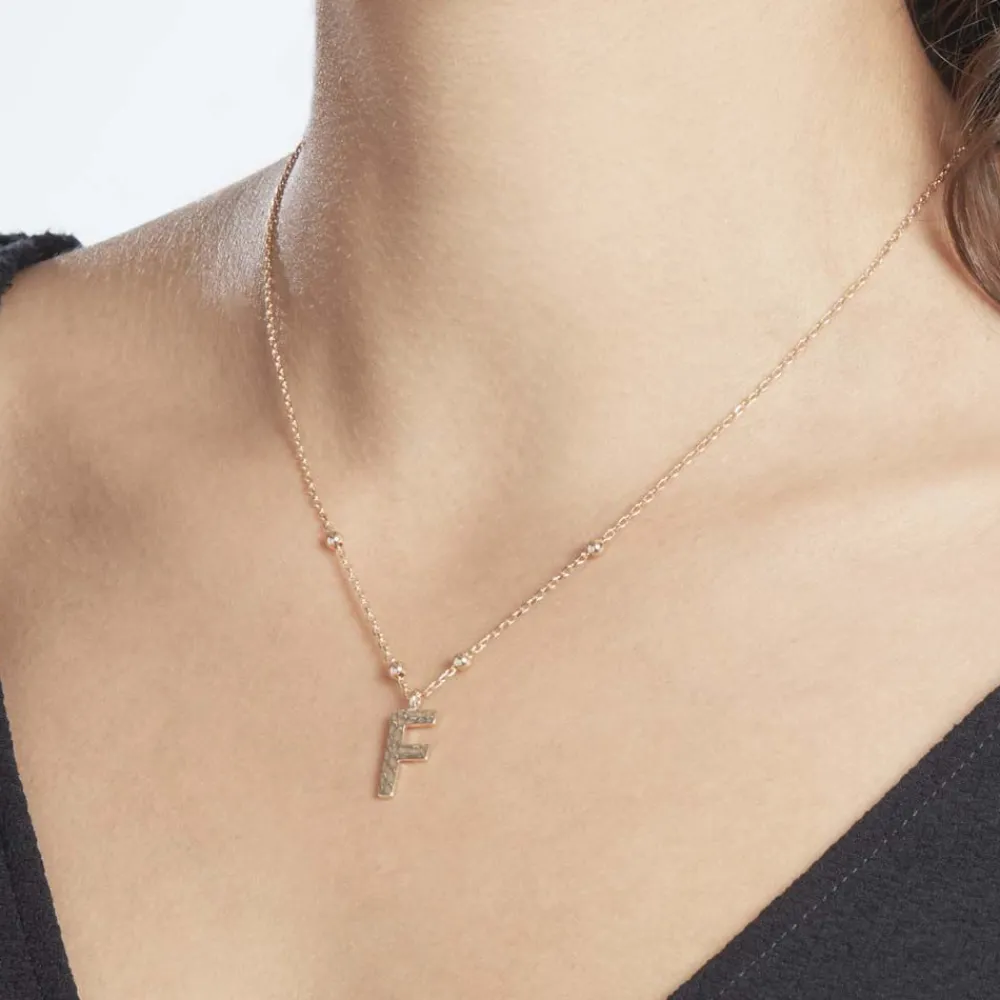 Collier Plaqué Or Jaune Lettra|Marc Orian Sale