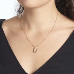 Collier Plaqué Or Jaune Lettra|Marc Orian Best