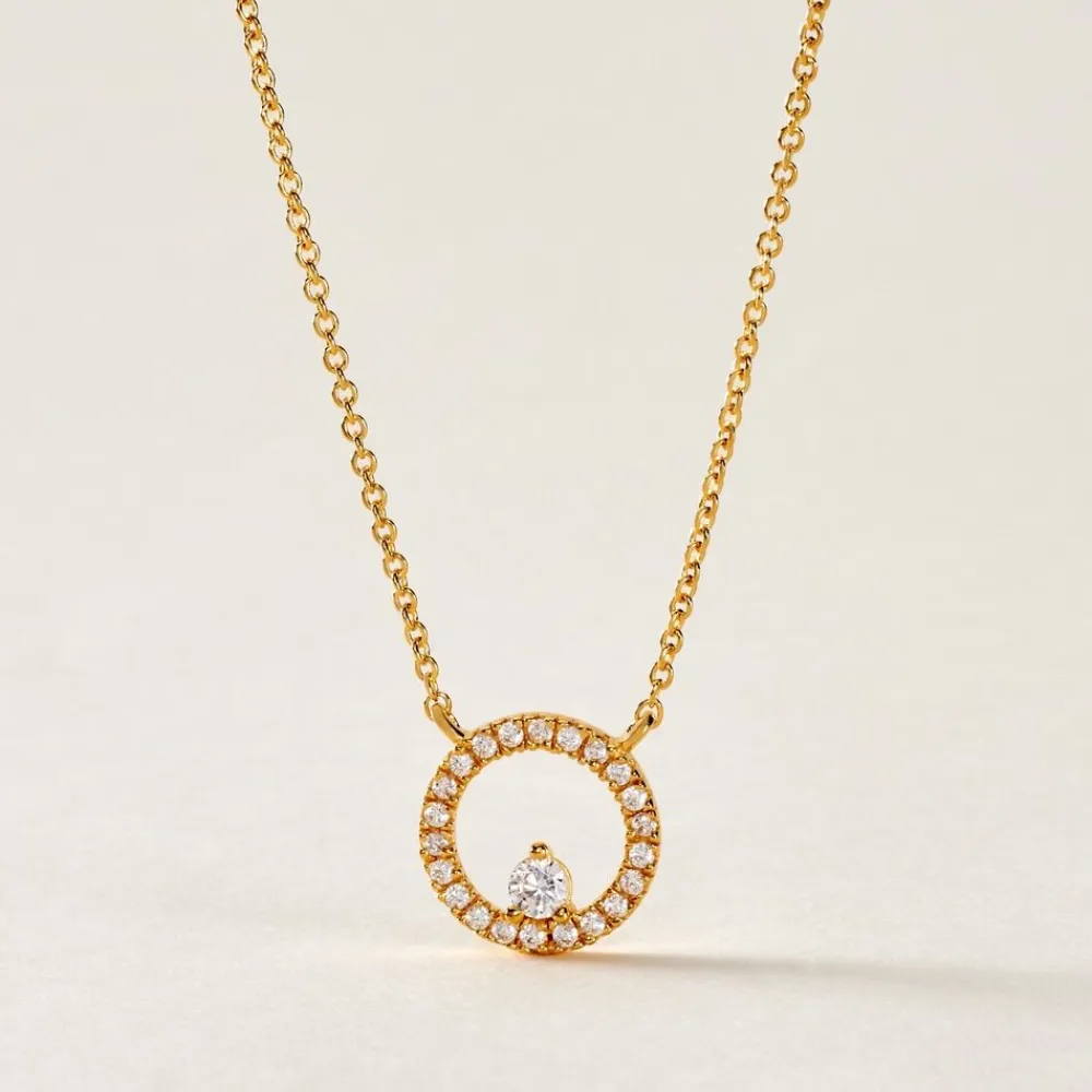 Collier Plaqué Or Lila Oxydes De Zirconium|Marc Orian