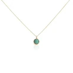 Collier Plaqué Or Neassa Malachite|Marc Orian New