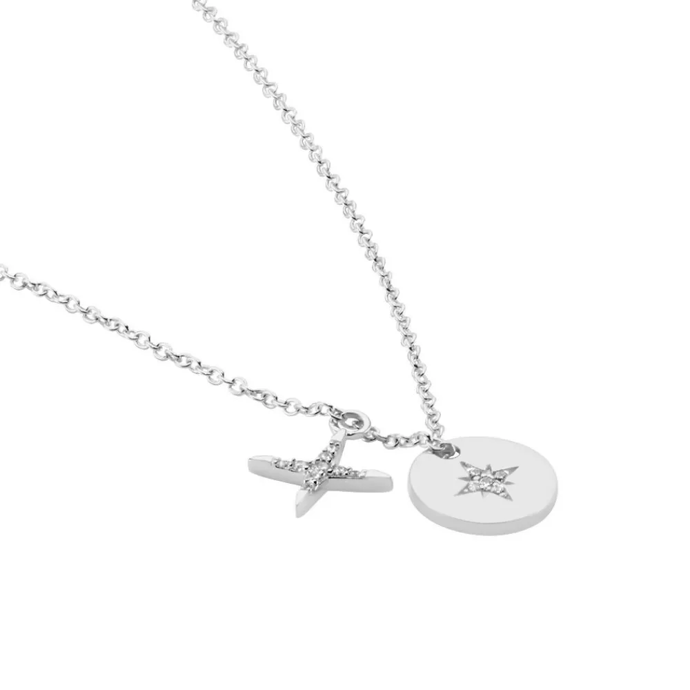 Collier Pluton Argent Blanc Oxyde De Zirconium|Marc Orian Clearance