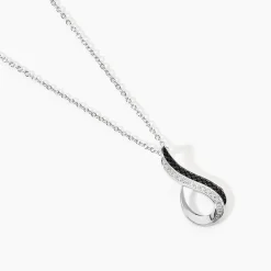 Collier Priscillia Argent Blanc Oxyde De Zirconium