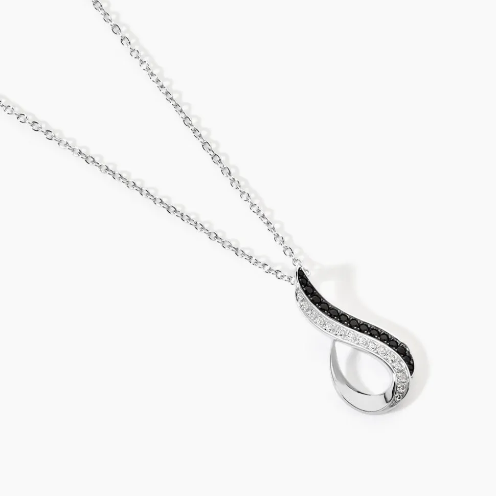 Collier Priscillia Argent Blanc Oxyde De Zirconium