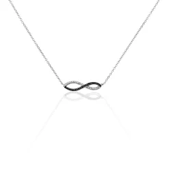 Collier Prudentia Argent Blanc Oxyde De Zirconium|Marc Orian Best