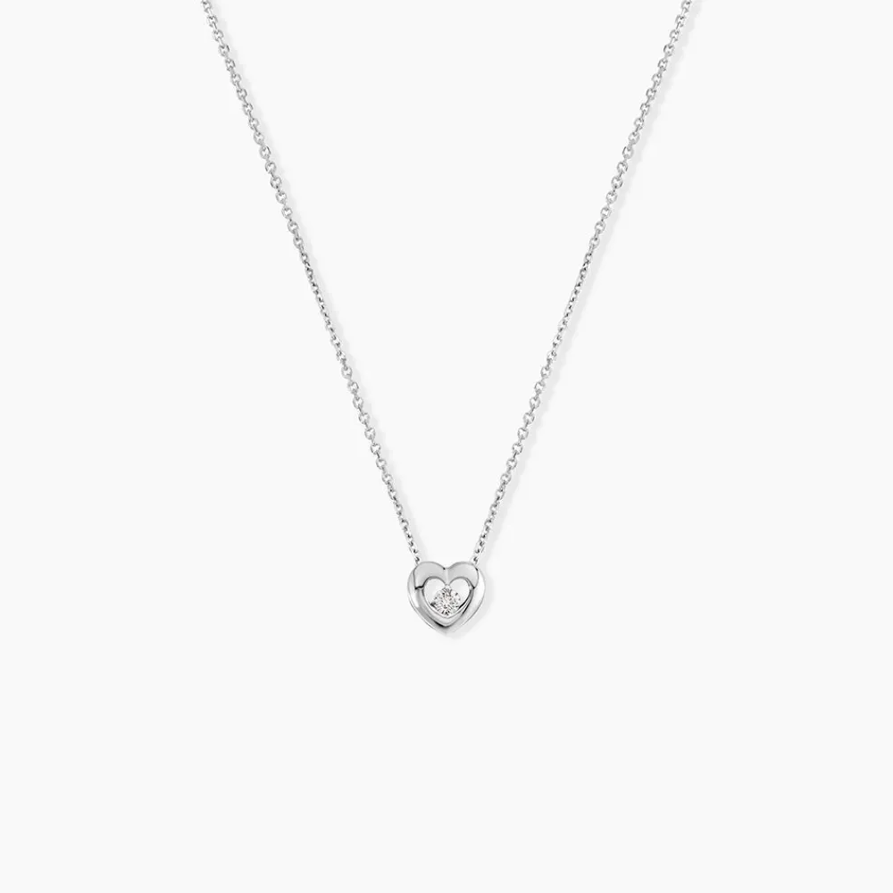Collier Purete Or Blanc Diamant|Marc Orian New