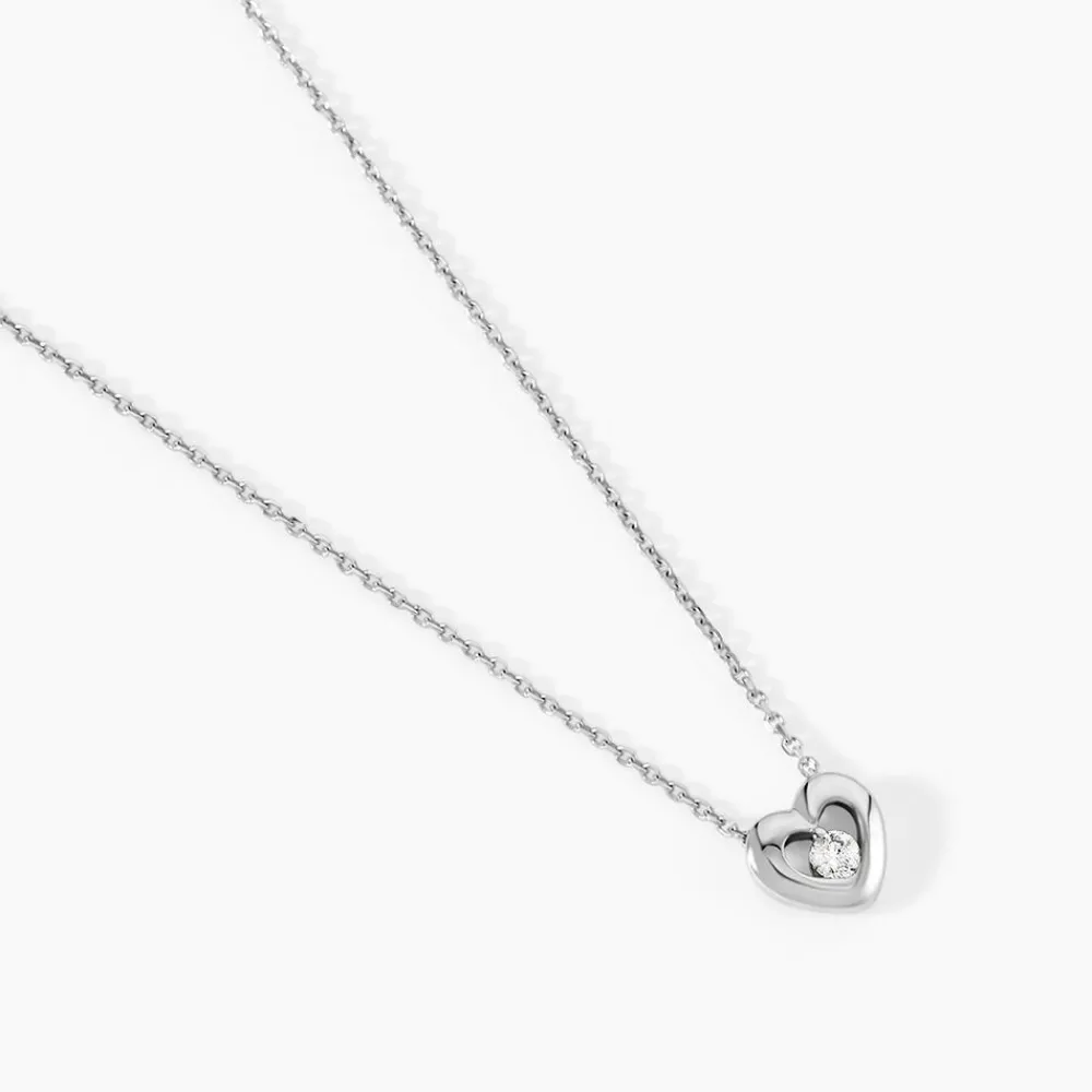 Collier Purete Or Blanc Diamant|Marc Orian New