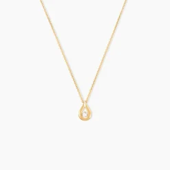 Collier Purete Or Jaune Diamant
