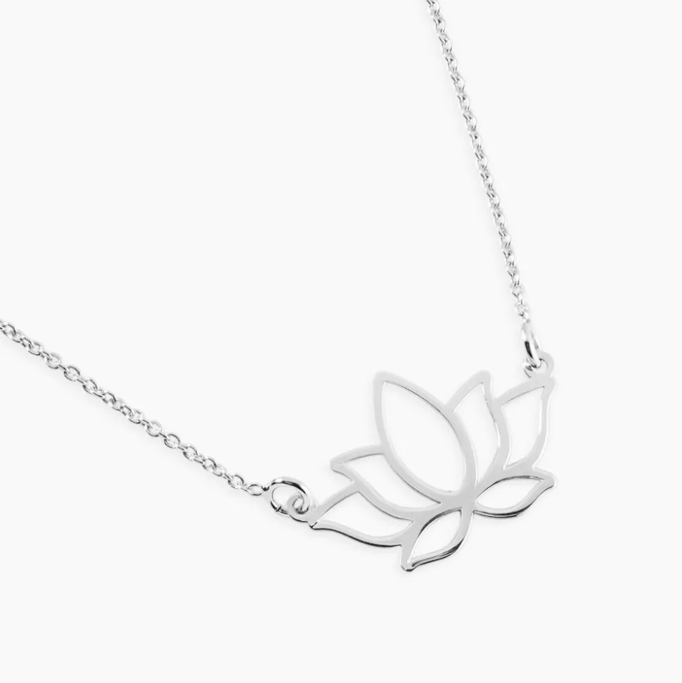 Collier Raia Argent Blanc