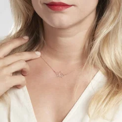 Collier Raia Argent Rose