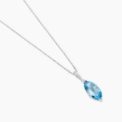 Collier Raquel Or Blanc Topaze|Marc Orian Sale