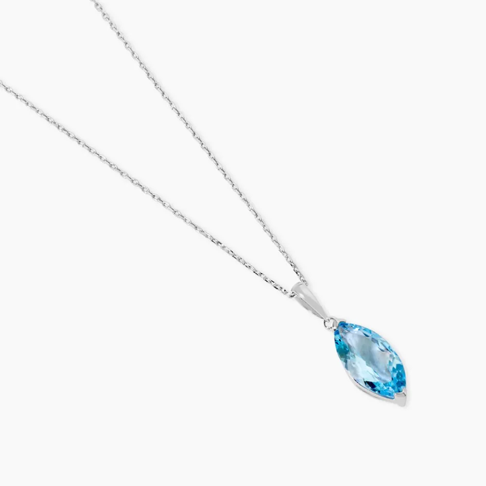 Collier Raquel Or Blanc Topaze|Marc Orian Sale
