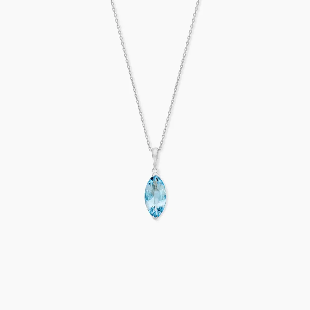 Collier Raquel Or Blanc Topaze|Marc Orian Sale