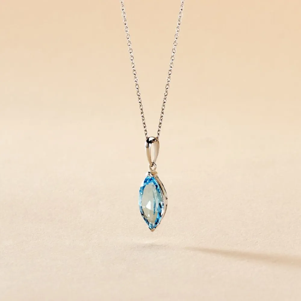 Collier Raquel Or Blanc Topaze|Marc Orian Sale