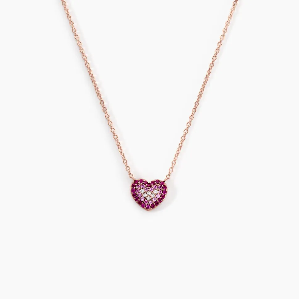 Collier Reflets Romantiques Argent Rose Oxyde De Zirconium