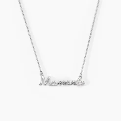 Collier Rera Argent Blanc Oxyde De Zirconium