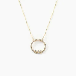 Collier Rodica Or Jaune Oxyde De Zirconium